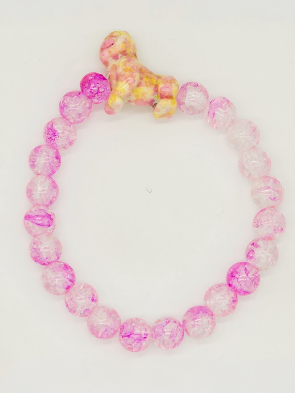 Simply Southern Pink Gorilla Tracker Bracelet w/Yellow Speckled Gorilla, NWT